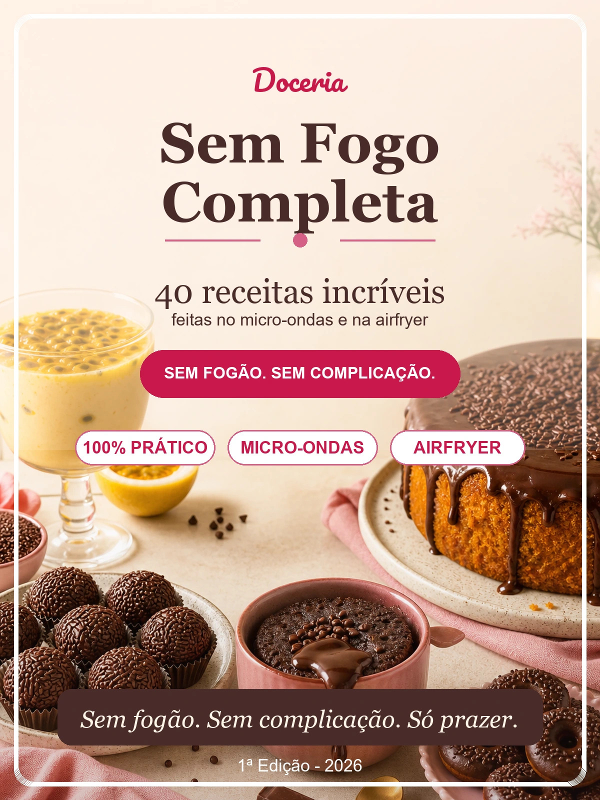 Capa do e-book Doceria Sem Fogo